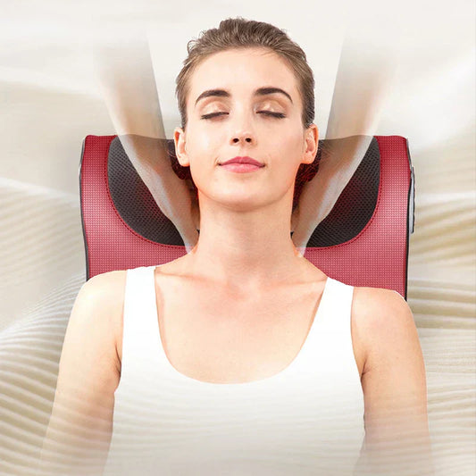 Souq al Masaar™ Red Pillow Massager – جهاز تدليك الوسادة الحمراء