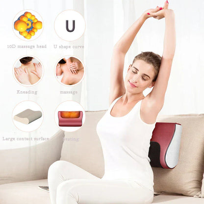 Souq al Masaar™ Red Pillow Massager – جهاز تدليك الوسادة الحمراء
