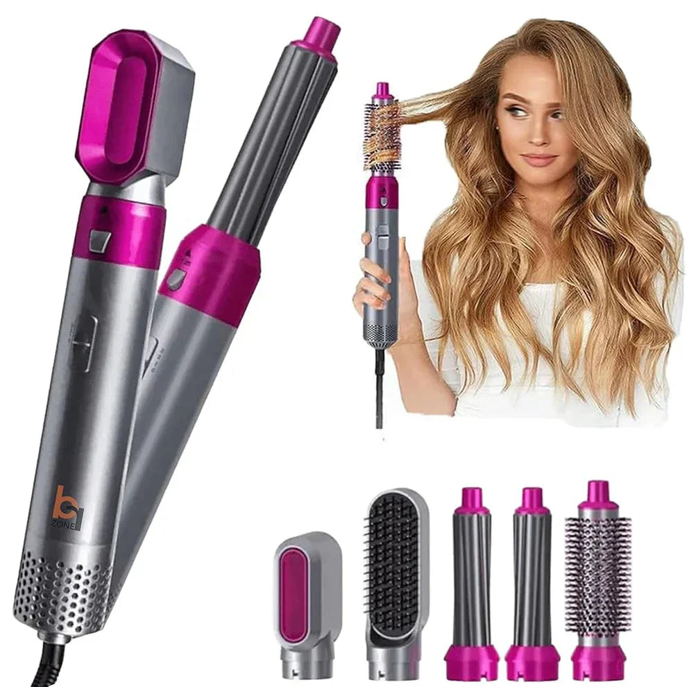Souq al Masaar™ Hot Hair Brush 5 in 1 – فرشاة الشعر الساخنة 5 في 1