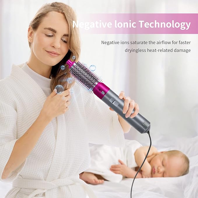 Souq al Masaar™ Hot Hair Brush 5 in 1 – فرشاة الشعر الساخنة 5 في 1