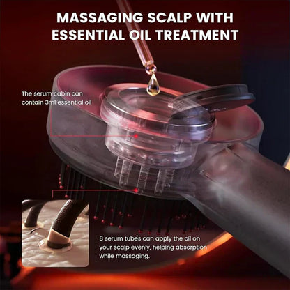Souq al Masaar™ Scalp Massager Brush (Red) – فرشاة تدليك فروة الرأس (حمراء)