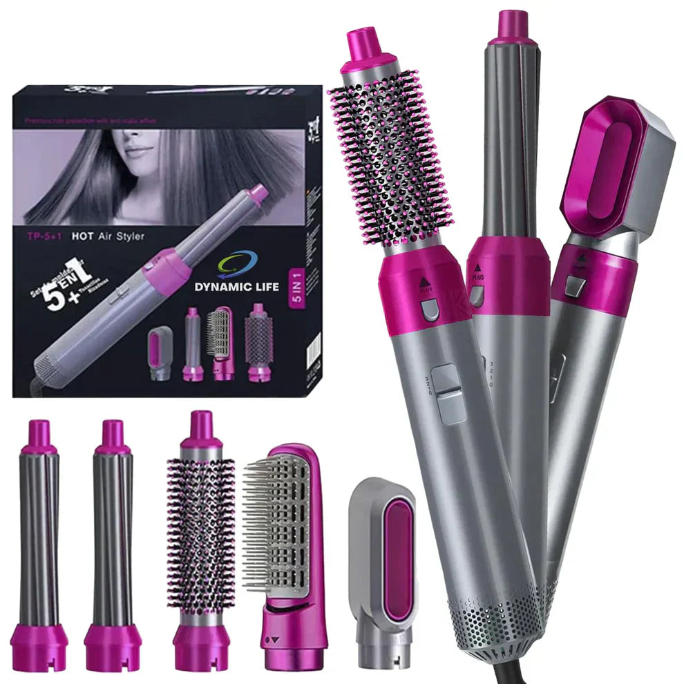 Souq al Masaar™ Hot Hair Brush 5 in 1 – فرشاة الشعر الساخنة 5 في 1